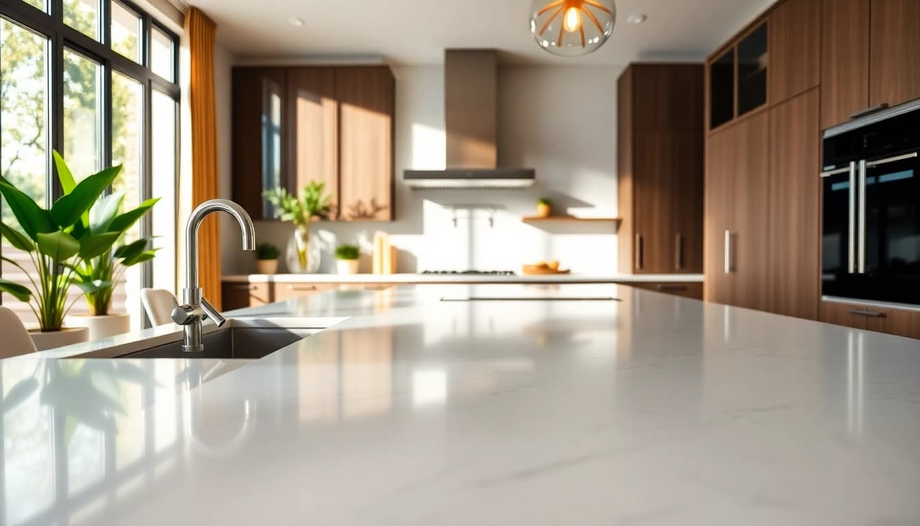 Stunning kitchen remodel near me featuring modern designs and natural lighting.