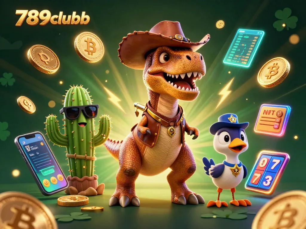 Experience thrilling action at 789clubb with a dynamic scene of animated casino characters and vibrant gaming elements.