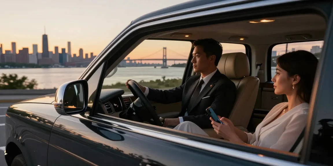 Relaxing watermill to manhattan car service journey in a luxury vehicle