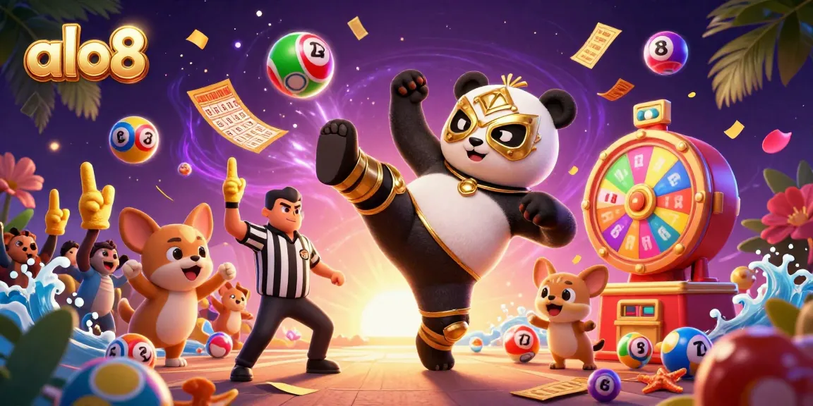 Experience thrilling gaming action at alo8 with vibrant casino elements and dynamic animal characters.