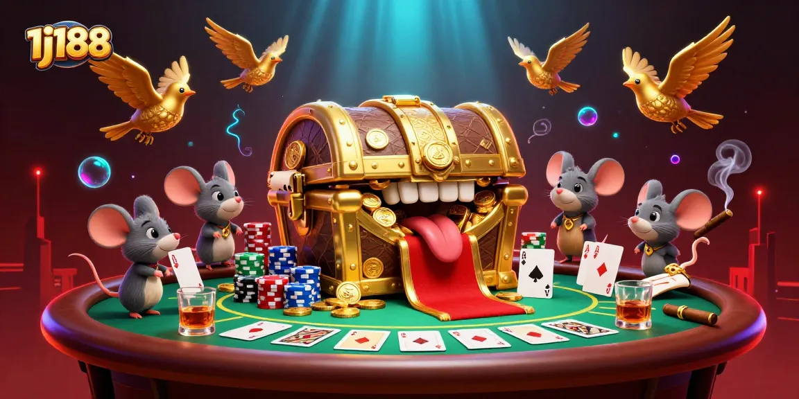 Engage in thrilling gaming action at 1j188 with a vibrant illustration of adventure and casino gameplay.